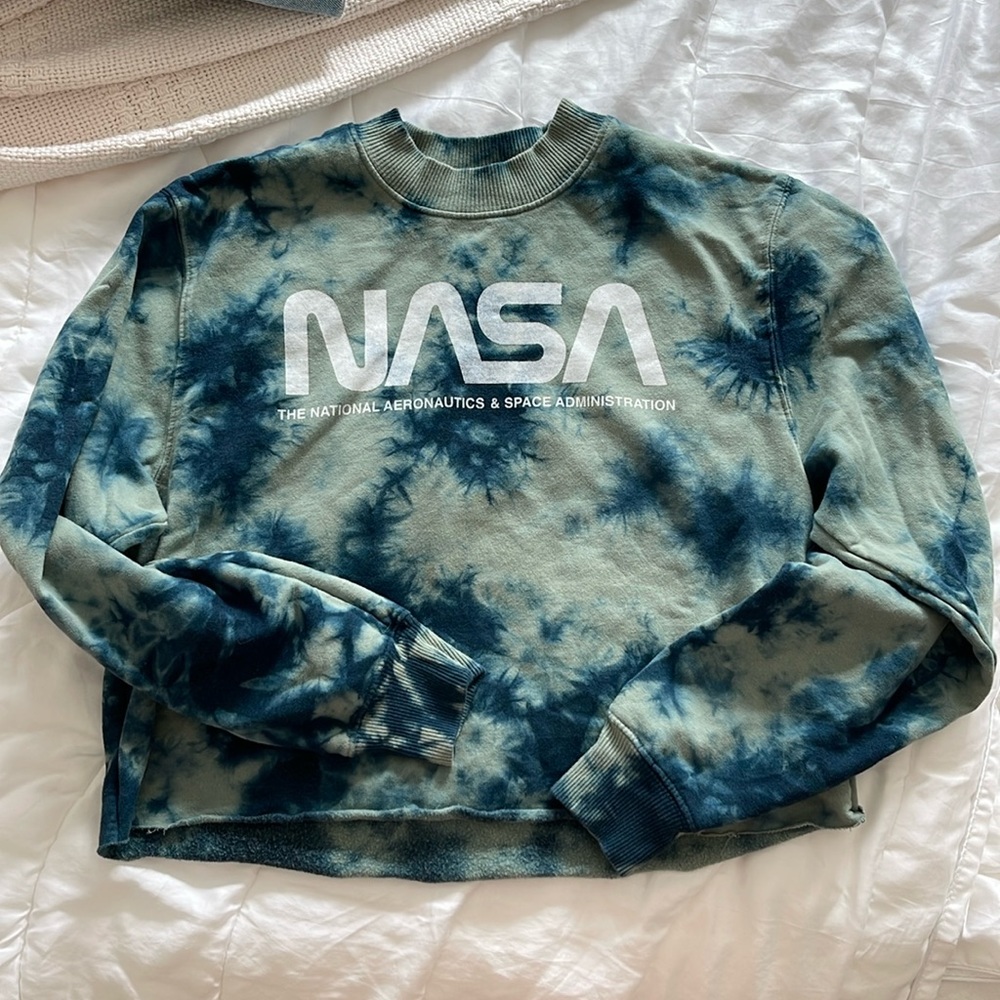 NASA tie dye sweatshirt